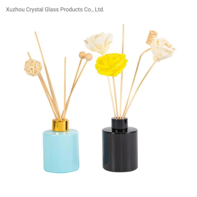 Transparent Empty Reed Diffuser Glass Bottle with Lids