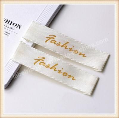 Private Woven Logos Cloth Accessories Damask Tag Garment Woven Label Clothing Labels
