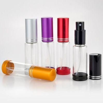 Glass Pump Perfume Bottle with Aluminum Cap