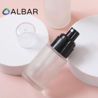 Perfume Round Slim Spray Glass Bottles for Fragrance with Black and White Pumps