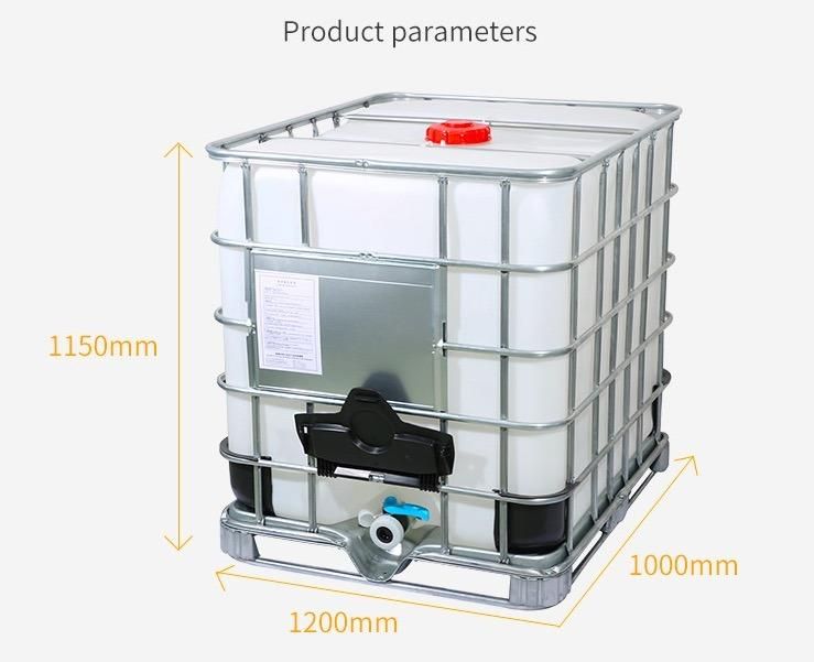 1000L Chemical Liquid Turnover Barrel for Forklift with Iron Frame