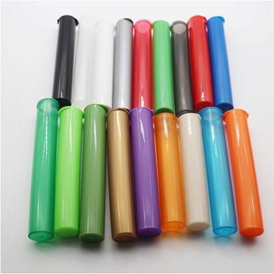 Custom Plastic Pop Top Vials with Child Proof Screw Cap Pop Top Container