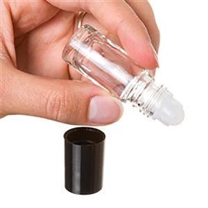 Clear Glass Essential Oil Roll on Bottle with Aluminum Cap