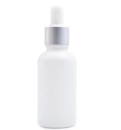 Round Matte Glass Essential Dropper Oil Bottles