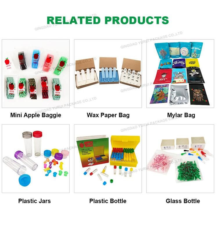 in Stock and Customized Hundred Styles Stand up Plastic Smell Proof Ziplock Weed Packaging Mylar Bag