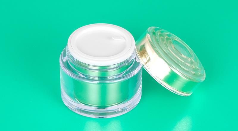 20ml 30ml 50ml Luxury Gold Empty Plastic Cream Jar for Skin Care Product