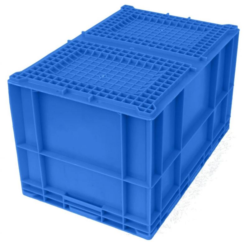 HP5e Plastic Turnover Logistics Container Box HP Standard Auto Parts Logistic Box Durable Opaque Plastic Storage Boxes