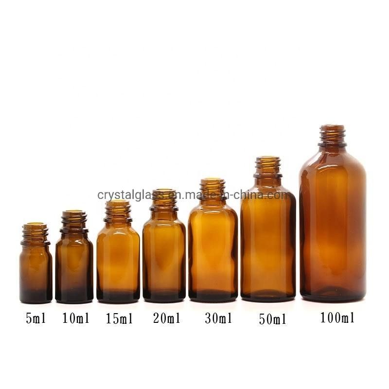 2oz Glass Dropper Bottles Amber Color for Essential Oil