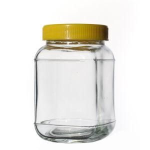 Customize High Quality Glassware 280ml Flint Empty Square Food Packaging Glass Jar
