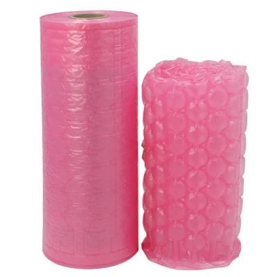 Biodegradable Packaging Inflatable Air Bubble Cushion Film for Air Cushion Film Pink Film