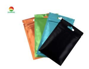 Colorful Small Silver Color Three Side Sealed Aluminum Mylar Foil Food Packaging Bags