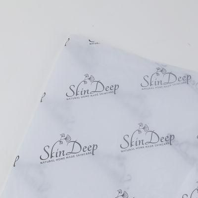 17GSM 20*30inches, White Black Logo Wrapping Tissue Paper