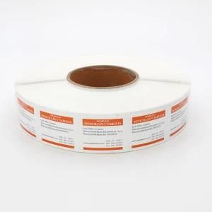 Adhesive 10ml Vial Labels Steroid Sticker Printing Custom Waterproof Labels for
