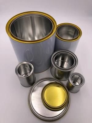 Custom Chemical Round Metal Cans for Paints Different Sizes for Choices