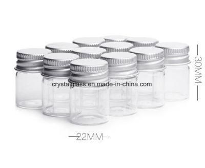 Mini Size Glass Jar Custmize Glass Jar with Aluminium Lid