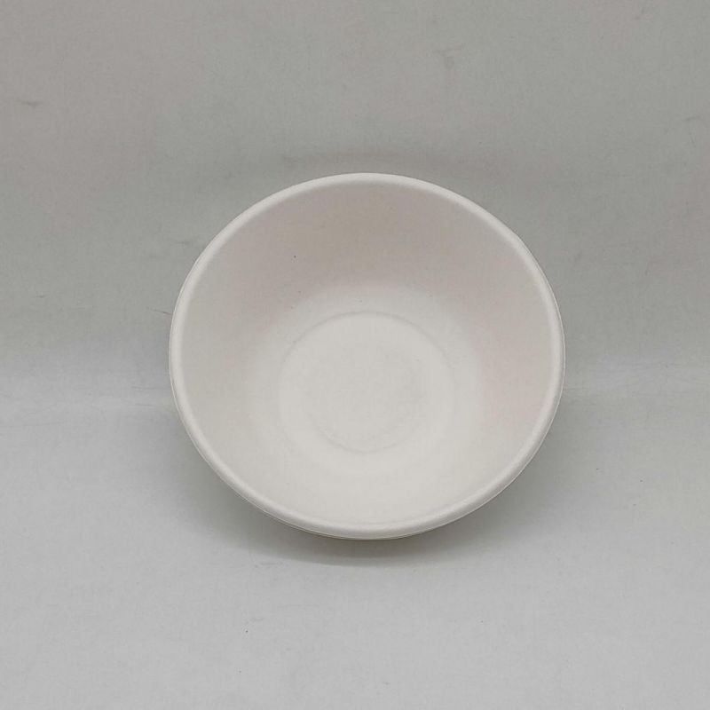 850ml (30OZ) Big White Soup Round Bowls Disposable Compostable Huge Bowls