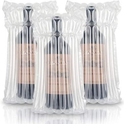 Factory Customized Size Transparent Air Column Breakageproof Wine Bottle Plastic Bag