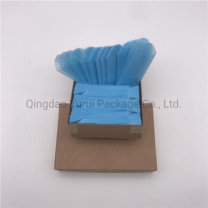 22mm Blue Mini Wax Paper Bags in Box, 600PCS / Box
