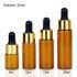 1cc Amber Mini Dropper Bottle Essential Oil Glass Bottle with Drppper for Perfume Serum Skin Care with Gold Cap