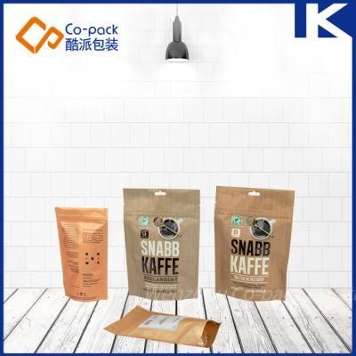 Custom Stand up Zip Lock Bag Coffee Packaging Plastic Pouch