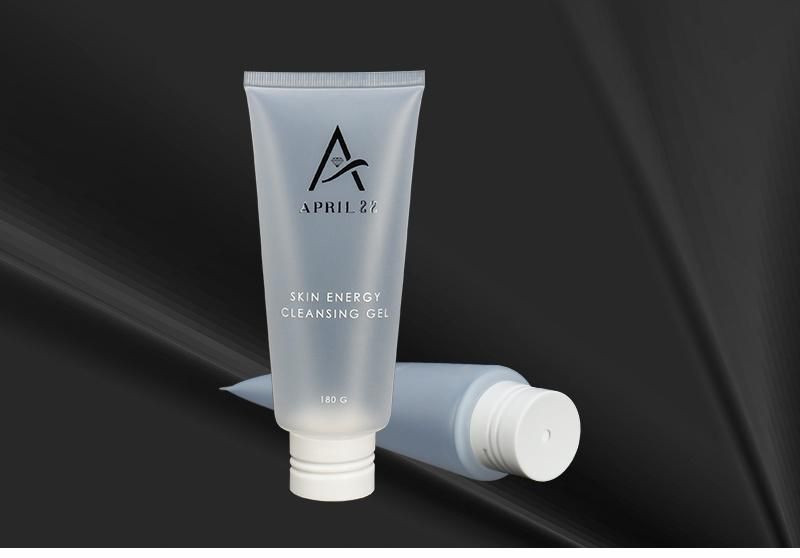Twist Cover Transparent Empty Squeeze Facial Cleansing Gel Tube 180g