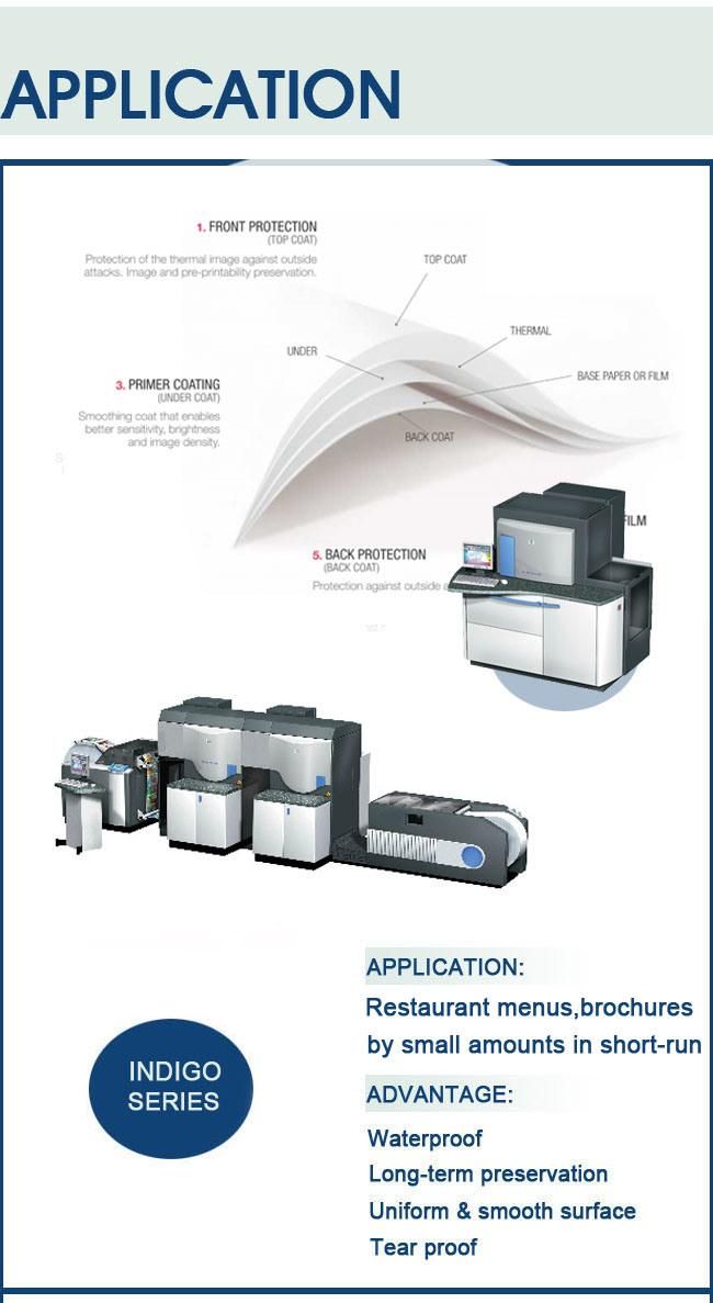 Rifo Brand Surface Coating Film HP Indigo Machine Printable