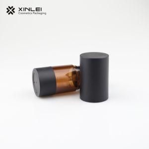 Well Made 15ml Cylinder Shape Amber Color Airless Bottle