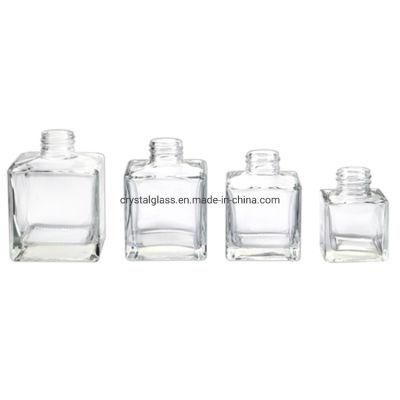 50ml 100ml 120ml 150ml 200ml Square Glass Aroma Reed Diffuser Bottle