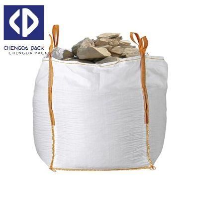 Top Filling Ton Bag 1000kg 1500kg Bulk Bag for Cement U-Panel Woven Super Sacks Transport Bag Packing Big Bags