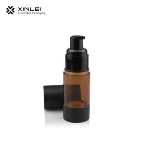 Zero Defect 30ml 1oz Transparent Amber Color Airless Cosmetic Container