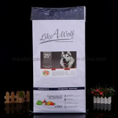 Cat Litter Clean Recyclable BOPP Laminated PP Woven Plastic Cat Litter Bag