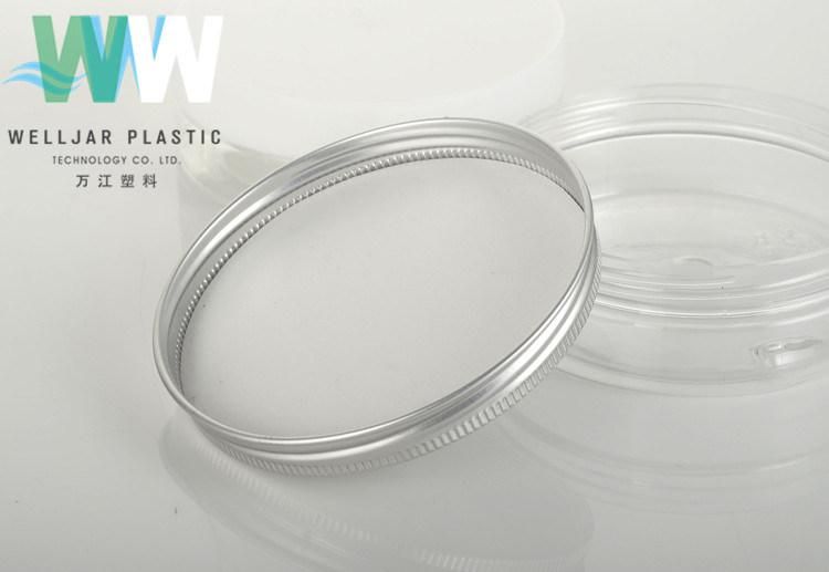 100g Pet Plastic Cream Jar with PP Cap and Aluminum Cap