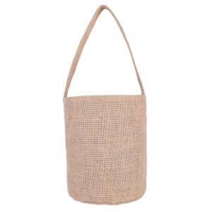 Reusable Shopping Gift Round Bottom Jute Bag with Logo