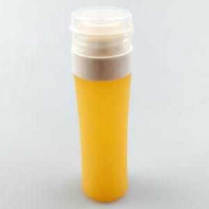 Jumbo Size Cylinder-Shaped Travel Toiletry Bottles Leak Proof Food Grade Silicone Cosmetics Bottles, Orange