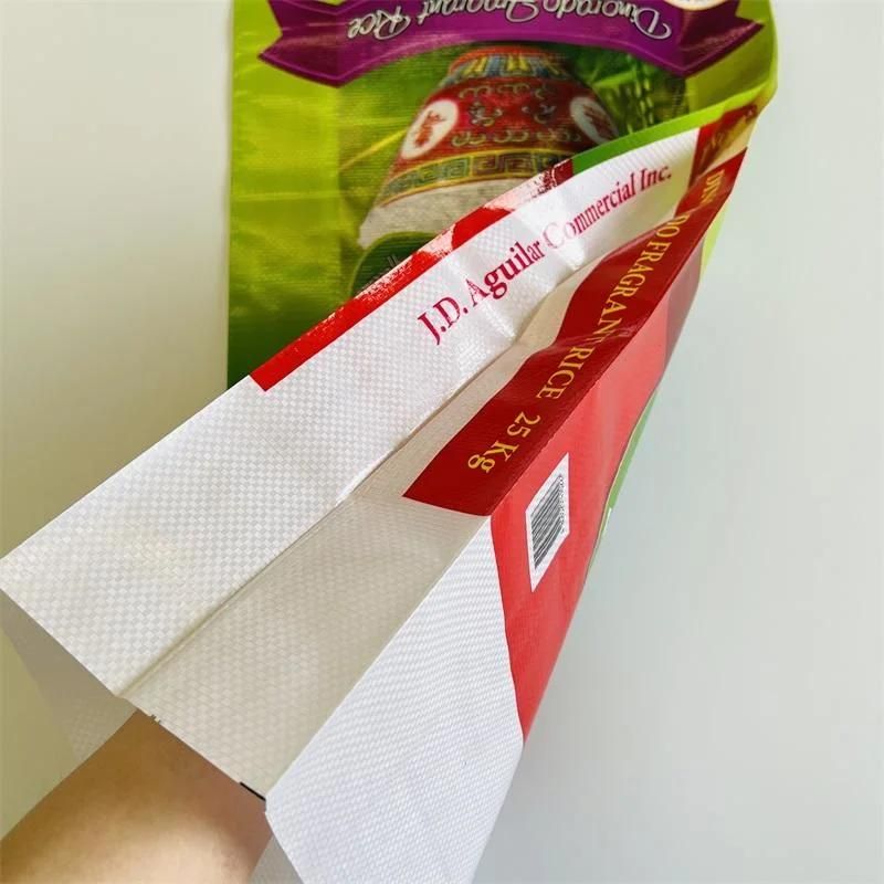 Polypropylene Plastic Rice Sack Packing Bag for 25kg