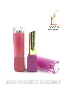 Hot Selling Mideast Style Clear Top Cap Square Cosmetic Containers Lipstick Case for Makeup