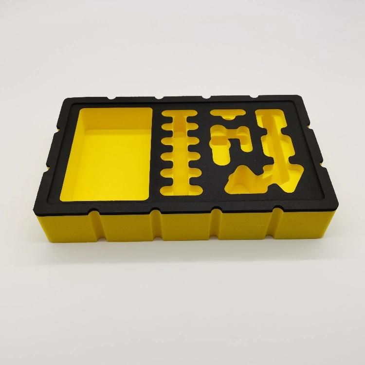 Custom Laser Die Cut Carbon Fibre EVA Foam Insert for Cardboard Tool Box Package