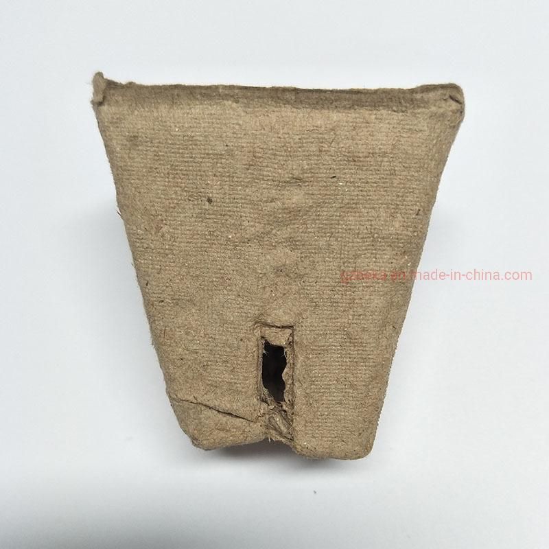 Eco-Friendly Biodegradable Square Waterproof Pulp Seedling Cup Good Quality