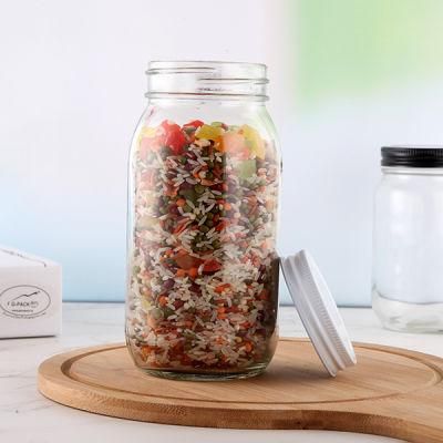 Food Storage Mason Jar with Metal Lid