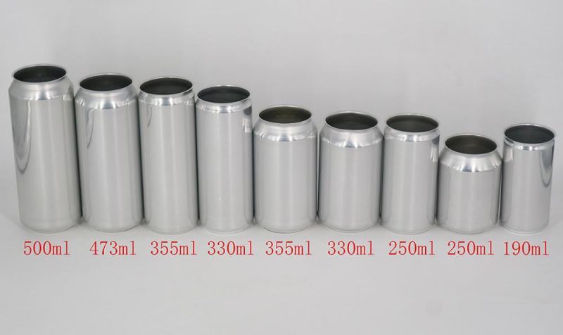 China 250ml Blank Empty Aluminum Pop Can for Beer Soda Cola Juice Energy Drink Water Free Samples