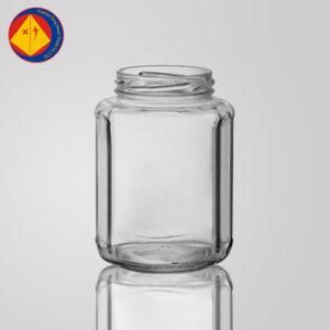 Supplier Discount Price Popular Honey Hexagon Glass Food Jar
