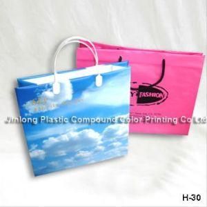Custom Printed Plastic Shopping Carrier Bag, Gift Handle Bag, Cosmetic/Make up Drawstring Pouch