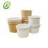Eco Friendly 4 6 8 12 Oz Disposable Food Grade Packaging Tub Biodegradable Yogurt Paper Bowl Ice Cream Cup