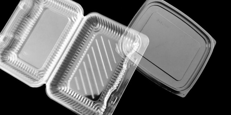 Healthy Clear Plastic Fruit Vegetable Food Box (PET container)