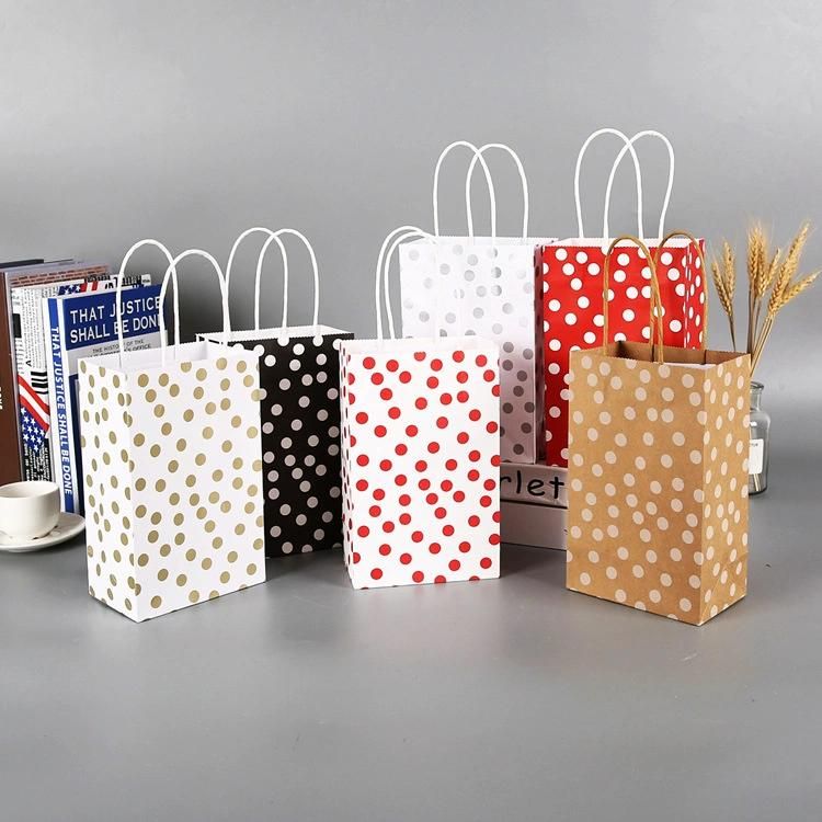 High Quality Kraft Paper Shopping Package Bag with Handle