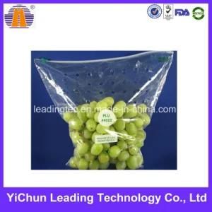 Plastic Clear Slide Fruit, Grape Bag with Holes