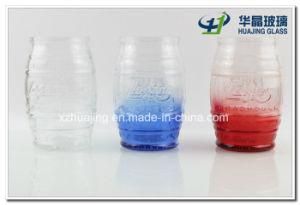 500ml Colored Barrel Shape Candy Glass Jar