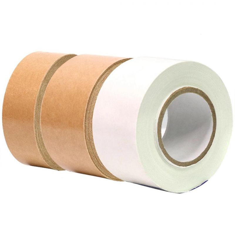 Special Paper Adhesive Printed Brown OEM Kraft Paper Water Self Activated Tape for Packaging Station