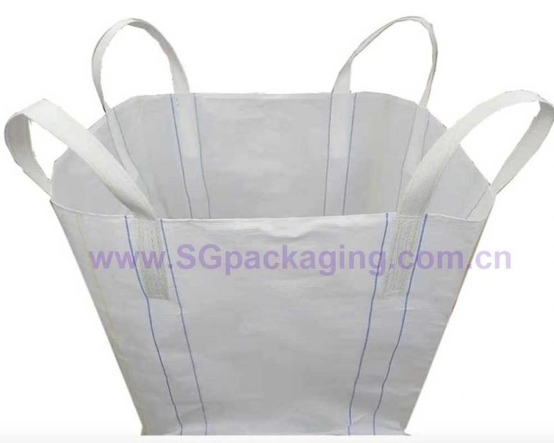 Polypropylene 500kg 1000kg Jumbo Big Bag with Duffle Top / FIBC Bulk Bag 1500kg