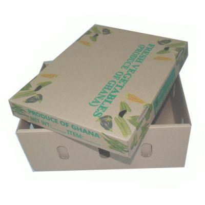 Corrugated Cardboard Trays Fresh Vegetable Packing Carton Box